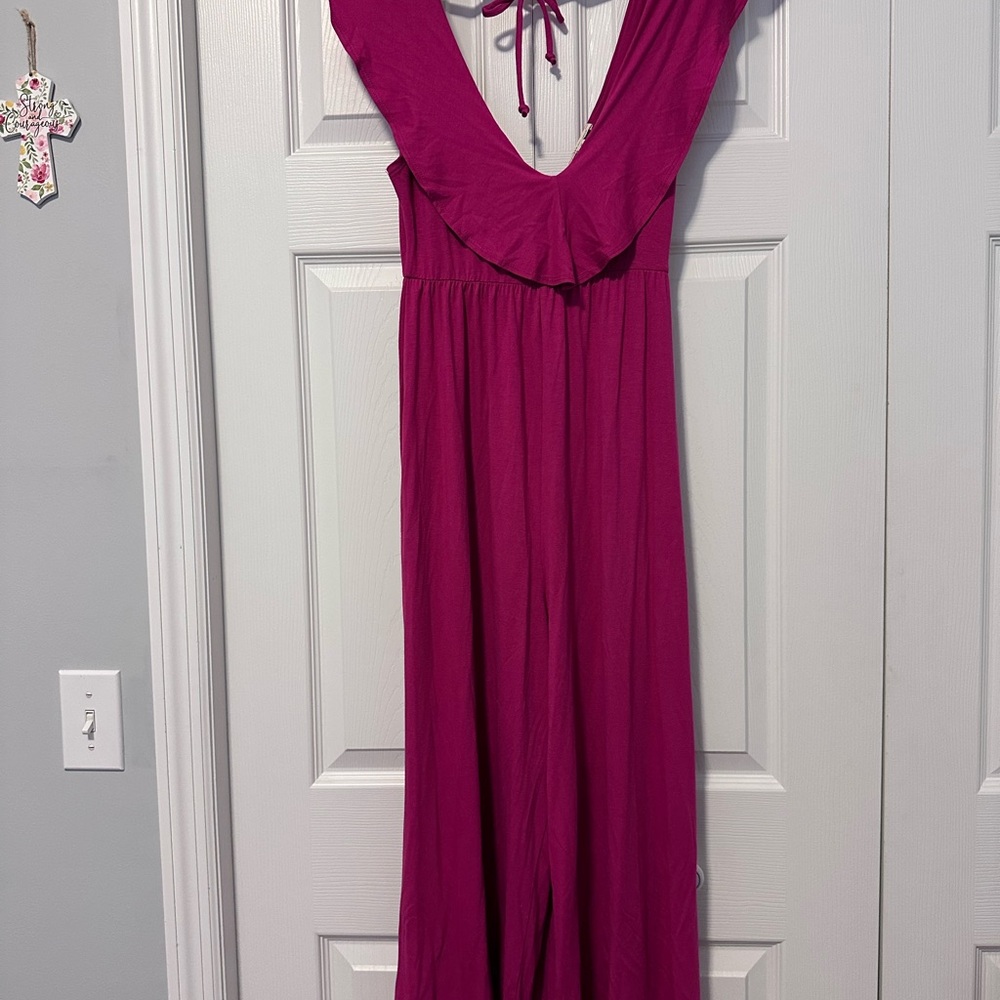 Super soft “Rolla Coster” Fuchsia Romper